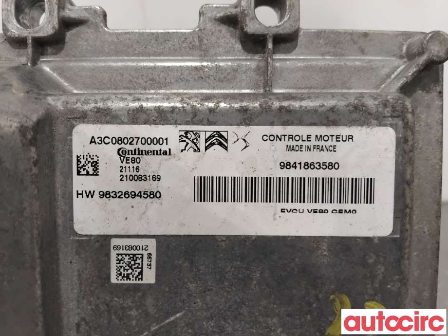 Styreenhet diverse til Opel Corsa F 2019-->> (OPEL|6507054780|A3C0802700001|9841863580)