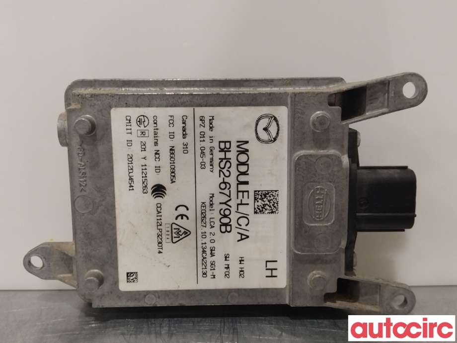 Sensor radar til Mazda 3 2013-2016 (Type III, Fase 1)  (MAZDA|BHS2-67-Y90F|6PZ011045-03|BHS2-67Y90B)