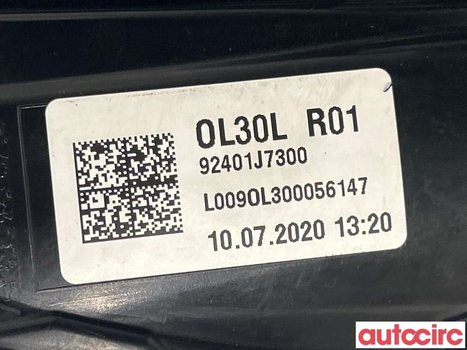 Baklykt venstre til Kia XCeed 2021-->> (SUV) (SUV) (KIA|92401J7300)