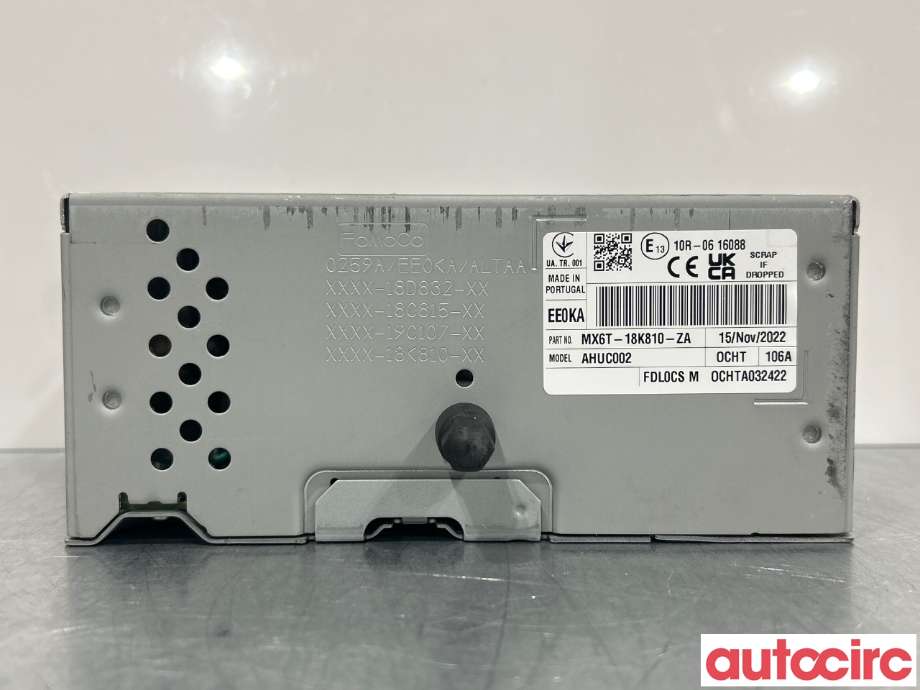 Bilstereo til Ford Kuga 2019-->> (Type III)  (FORD|2628162|MX6T-18K810-ZA)