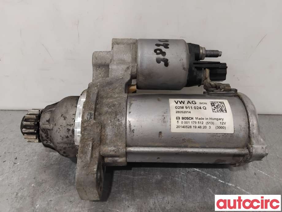 Starter til VW Golf VII, 2012-2017 (Fase 1)  (VOLKSWAGEN|02M911024QX)
