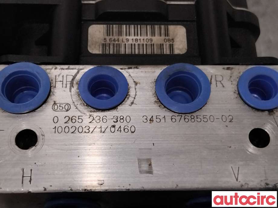 ABS sentral til BMW 3-Serie 2005-2011 (E90/E91/E92/E93) (E90/E91/E92/E93) (BMW|34516795394|0265236380|34516798550)