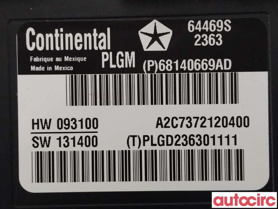 Styreenhet elektrisk bakluke til Jeep Grand Cherokee 2012-2020 (JEEP|68140669AC|68140669AD)