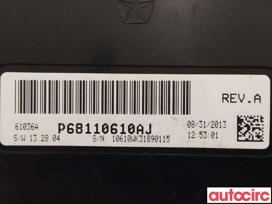 Styreenhet klima/aircondition til Jeep Grand Cherokee 2012-2020 (JEEP|68110610AA|68110610AJ)