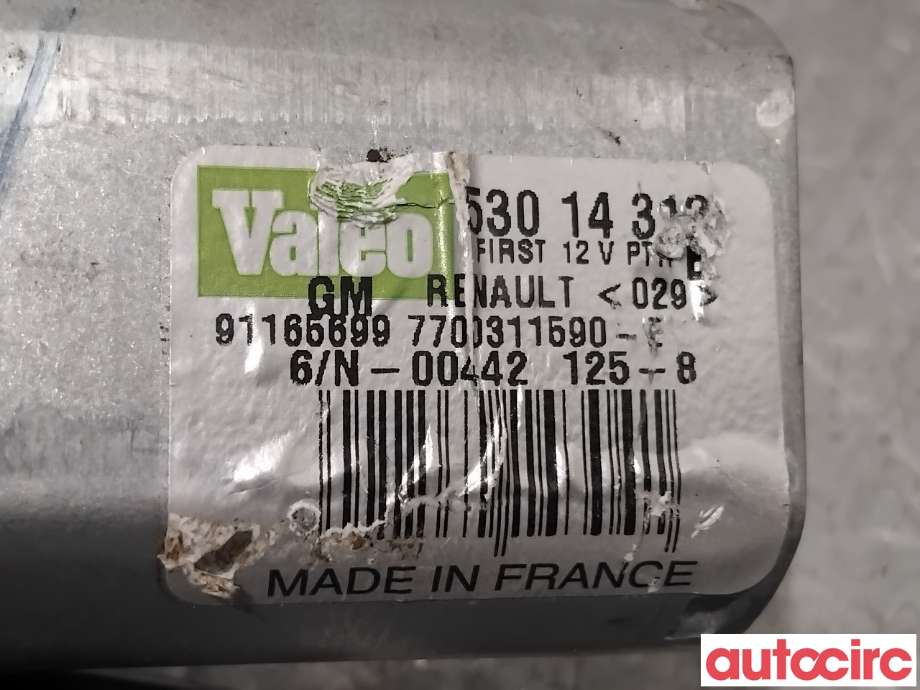 Viskermotor bakrute til Nissan NV300 2016-->>  (NISSAN|2871000QAB|53014312|7700311590)