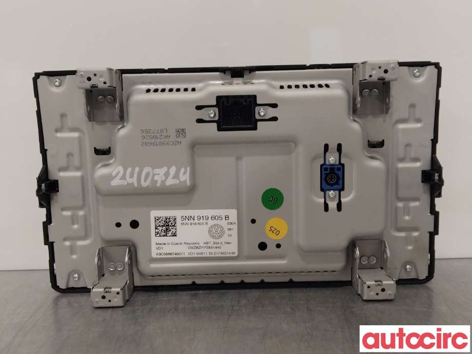 Multimedia display (MCU - Media Controller Unit) til VW T-Cross 2019-->>  (VOLKSWAGEN|5NN919605B)