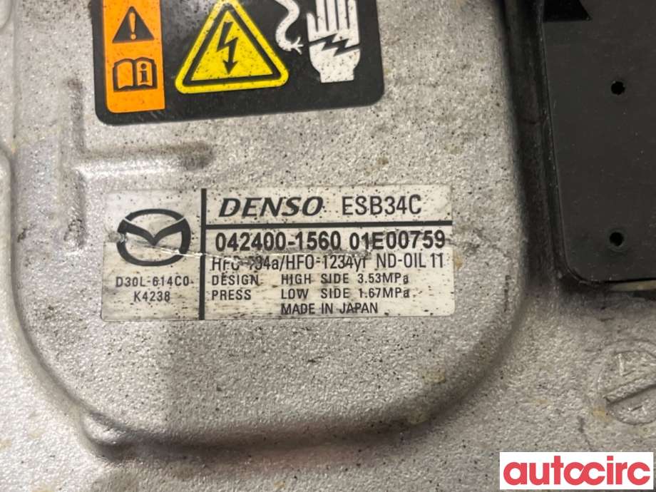 Aircondition kompressor til Mazda MX-30 2020-->>  (MAZDA|D30L-61-4C0A|042400-1560|)