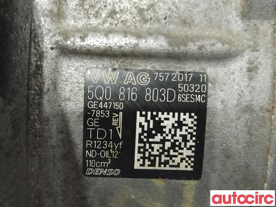 Aircondition kompressor til Škoda Kodiaq 2017-->>  (SKODA|5Q0816803D|447150-7853)