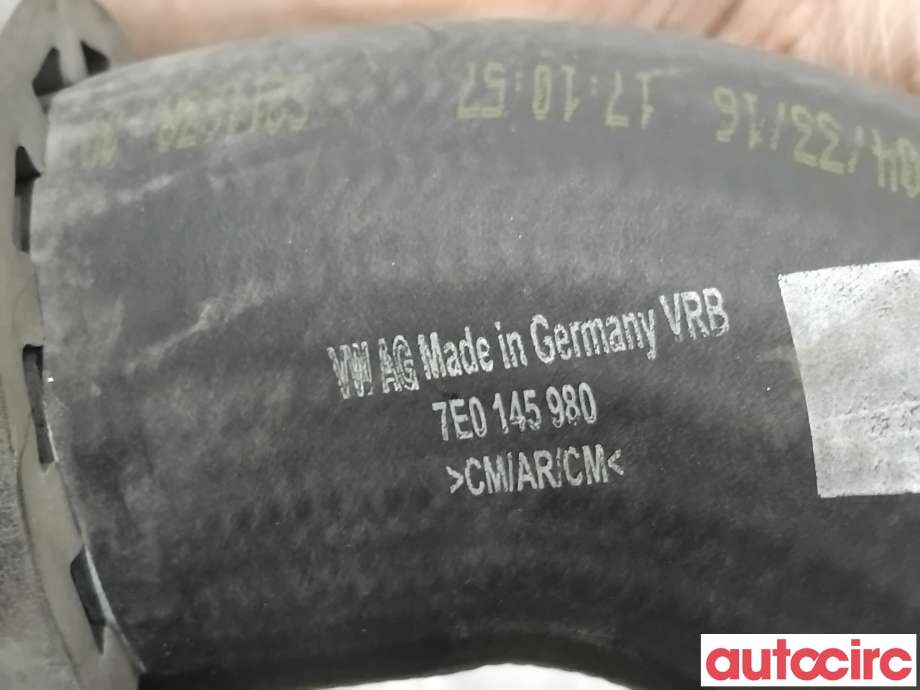 Turbo rør til VW Transporter / Caravelle 2009-2015 (Fase 2) (T5) (T5) (VOLKSWAGEN|7E0145980|)