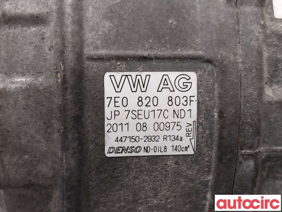 Aircondition kompressor til VW Transporter / Caravelle 2009-2015 (Fase 2) (T5) (T5) (VOLKSWAGEN|7E0820803F|447150-2932)