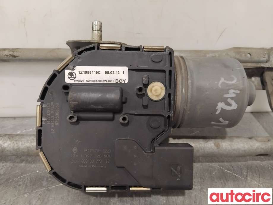 Viskermotor frontrute til Škoda Octavia 2005-2008 (Type II, Fase 1)  (SKODA|1Z1955119C|1397220580|1Z1955119D)