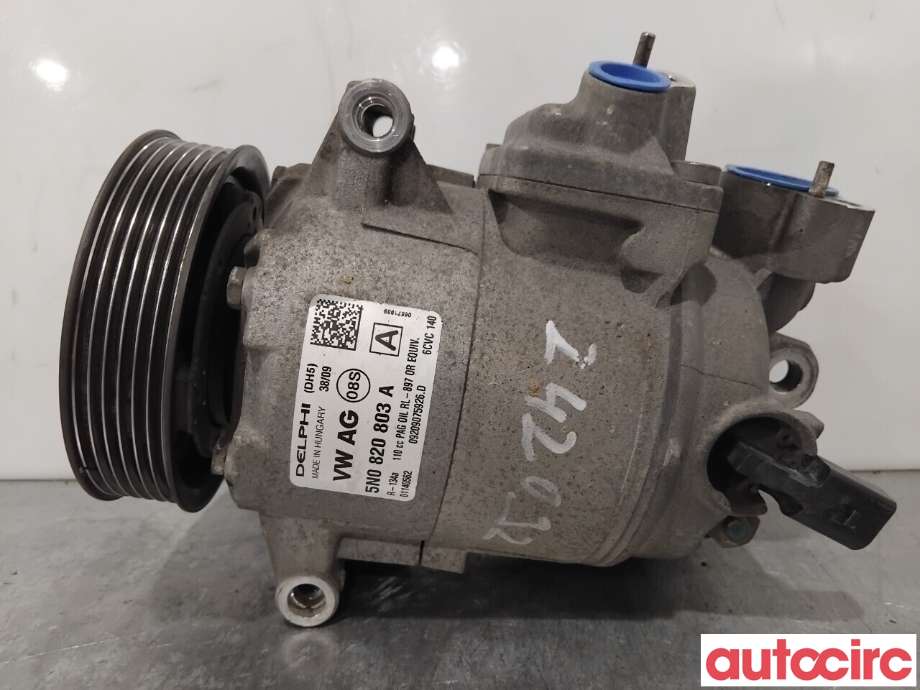 Aircondition kompressor til VW Tiguan 2007-2011 (Type I, Fase 1)  (VOLKSWAGEN|5K0820803X|6CVC140|1K0820808F)