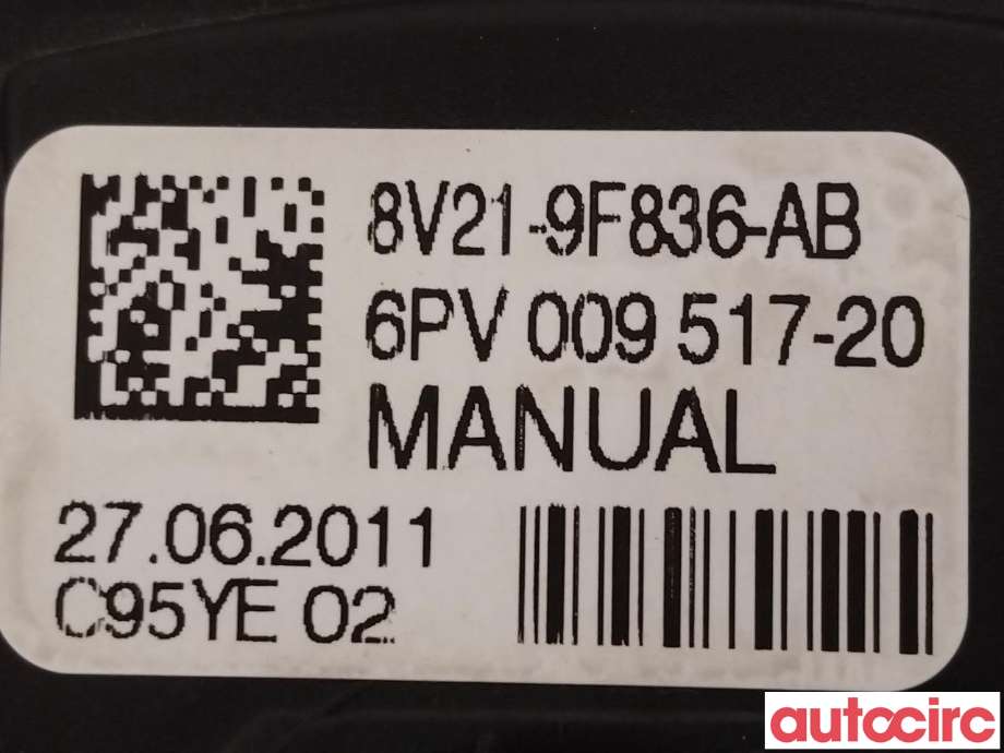 Pedal gass til Ford Fiesta 2008-2012 (Type VI, Fase 1)  (FORD|2120072||8V21-9F836-AB)