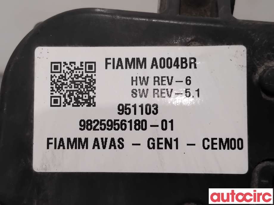 Høyttaler motorlyd, AVAS (Acoustic Vehicle Alerting System) til Opel Corsa F 2019-->>  (OPEL|6500695380||9825956180)