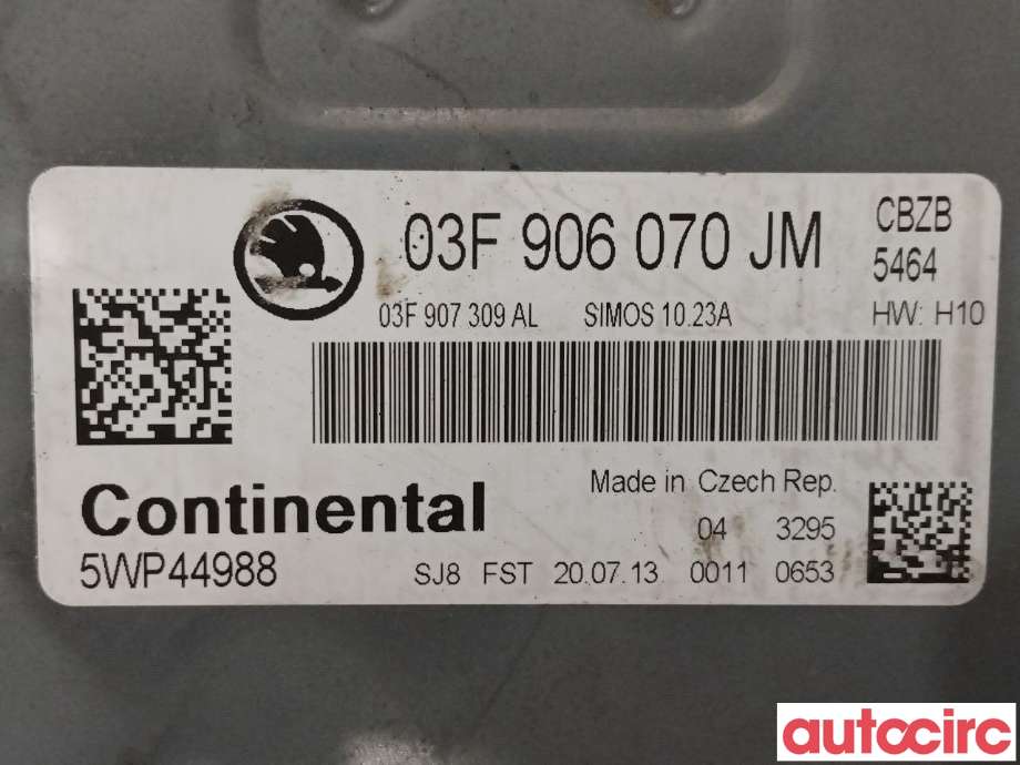 Styreenhet motor til Škoda Rapid 2012-2019  (SKODA|03F906070JM)