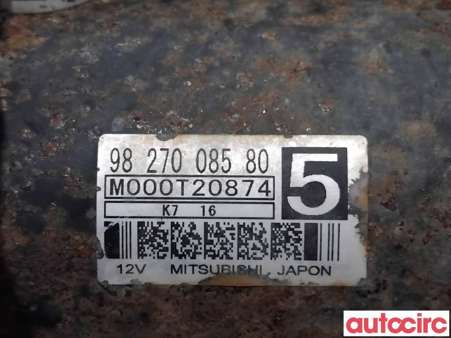 Starter diesel til Peugeot Expert 2016-->> (Type III)  (PEUGEOT|1635592080|M000T20874|9827008580)