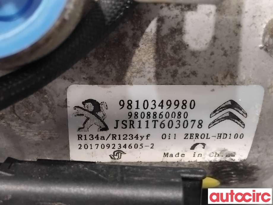 Aircondition kompressor til Peugeot Expert 2016-->> (Type III)  (PEUGEOT|1636462980|JSR11T603078|9810349980)