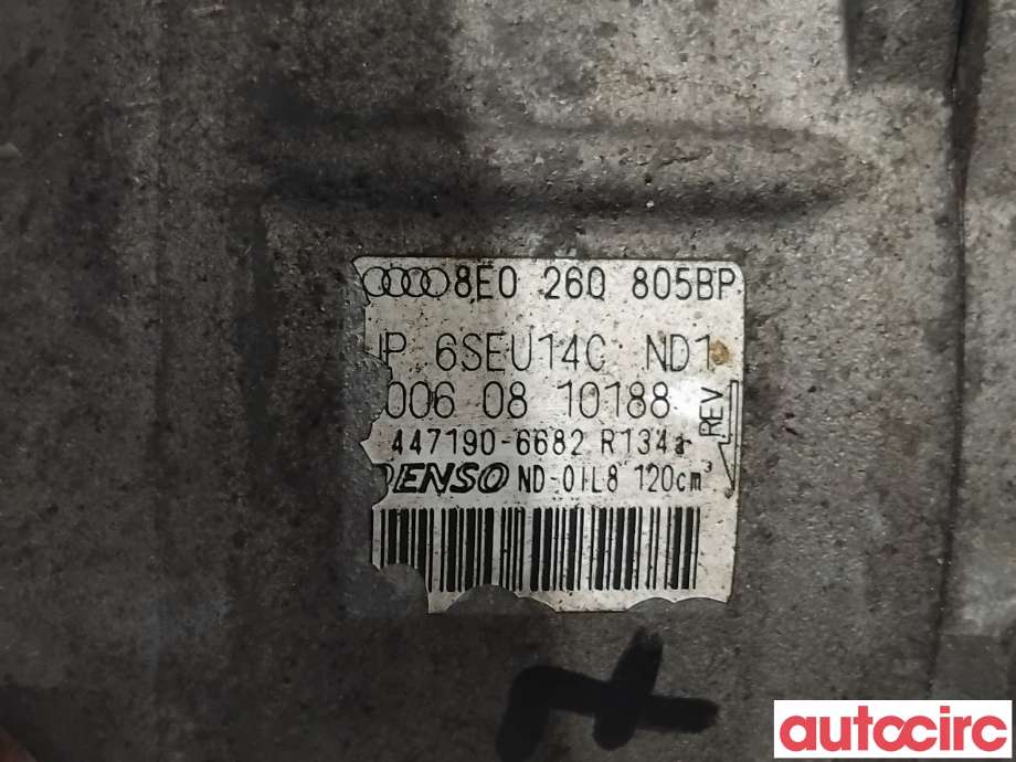 Aircondition kompressor til Audi A4 2004-2008 (Type III) (B7) (B7) (AUDI|8E0260805CB|447190-6682|8E0260805BP)