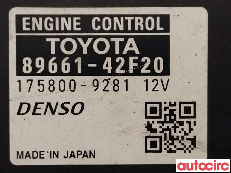 Styreenhet motor til Toyota RAV4 2006-2009 (Type III, Fase 1)  (TOYOTA|8966142F20|175800-9281|89661-42F20)