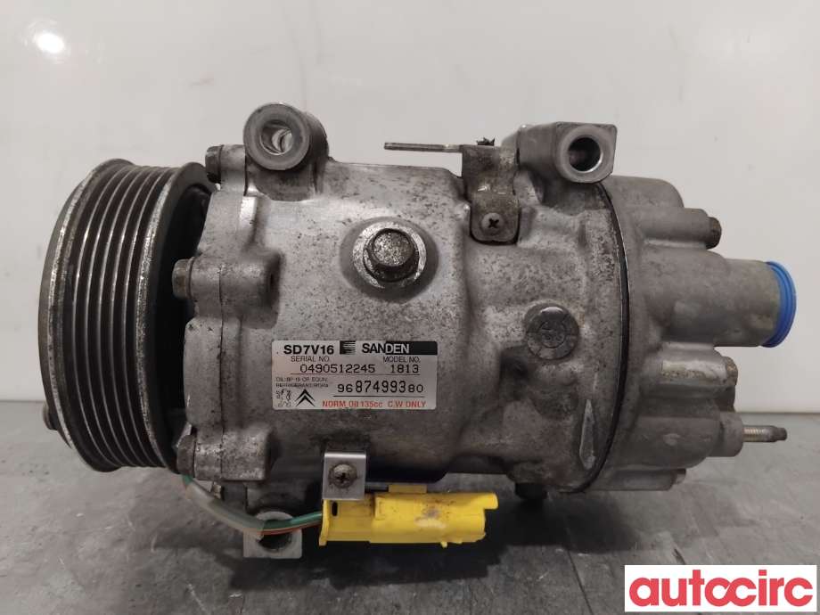 Aircondition kompressor til Citroën Jumpy 2007-2016 (Type II)  (CITROEN|648749|SD7V161813|9687499380)