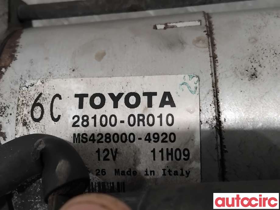 Starter diesel til Toyota RAV4 2006-2009 (Type III, Fase 1)  (TOYOTA|281000R010|MS428000-4920|28100-0R010)