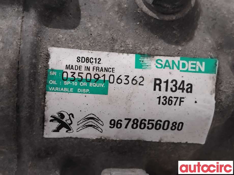 Aircondition kompressor til Peugeot 508 2011-2014 (Type I, Fase 1) (PEUGEOT|648709|SD6C121367|1671553680)