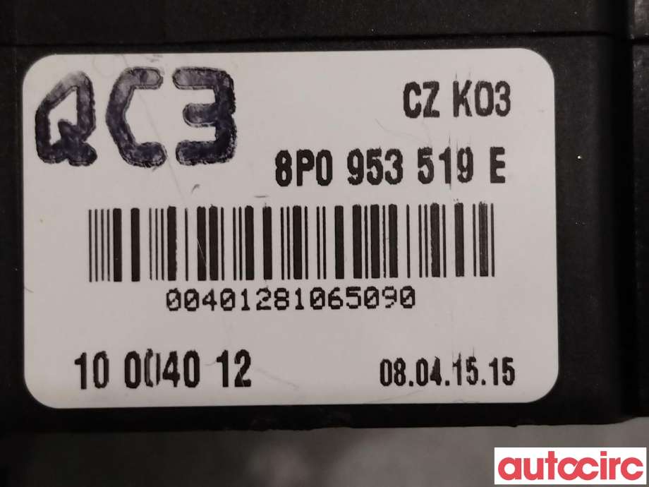 Bryter visker til Audi A3 2003-2008 (Type II, Fase 1)  (AUDI|8P0953519E)