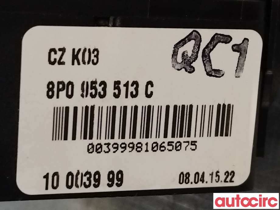 Bryter blink til Audi A3 2003-2008 (Type II, Fase 1)  (AUDI|8P0953513C)