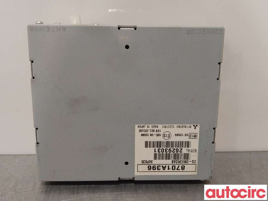 Bilstereo diverse til Mitsubishi Outlander, 2012-2015 (Type III, Fase 1)  (MITSUBISHI|8701A396)