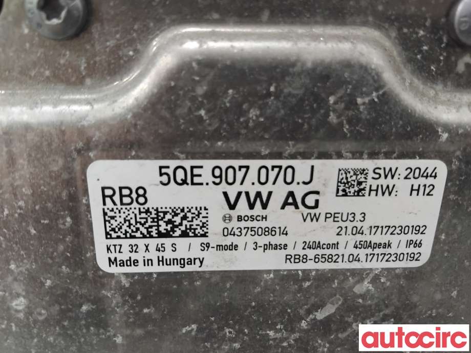 Inverter elbil til VW e-Golf 2017-2020 (Fase 2)  (VOLKSWAGEN|5QE907070L|0437508614|5QE907070J)