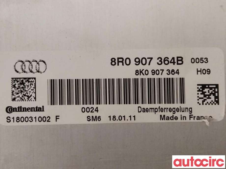 Styreenhet nivå/luftfjæring til Audi Q5 2008-2012 (Type I, Fase 1)  (AUDI|8R0907364C|8R0907364B)