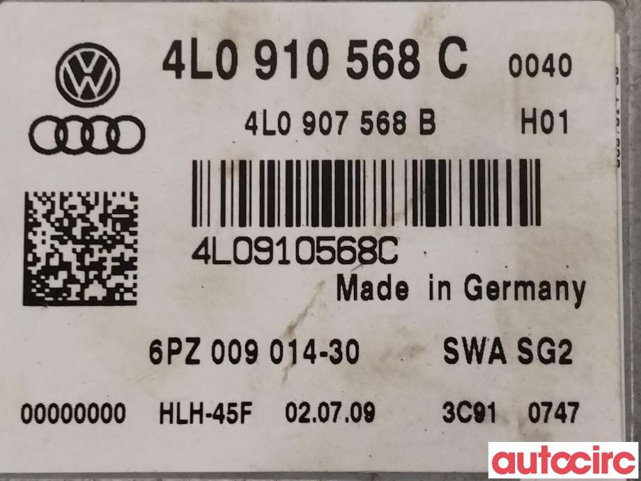Styreenhet diverse til Audi Q7 2006-2010 (Type I, Fase 1)  (AUDI|4L0910568C)
