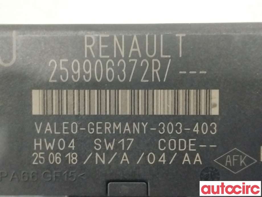 Styreenhet parkering til Renault Zoe 2013-2019 (Fase 1)  (RENAULT|259906372R)
