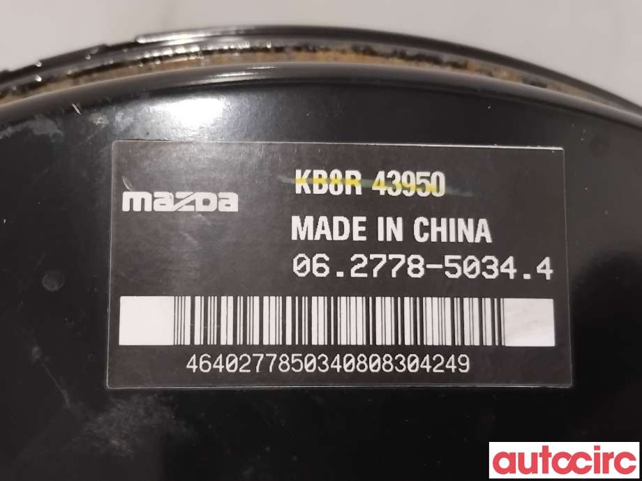 Bremsekraft-forsterker til Mazda CX-5 2017-->> (Type II)  (MAZDA|KBYA-43-80Z|062778-50344|KB8R43950)