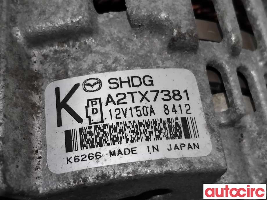Dynamo til Mazda CX-5 2017-->> (Type II)  (MAZDA|SHDG-18-300|A2TX7381|SHDG)