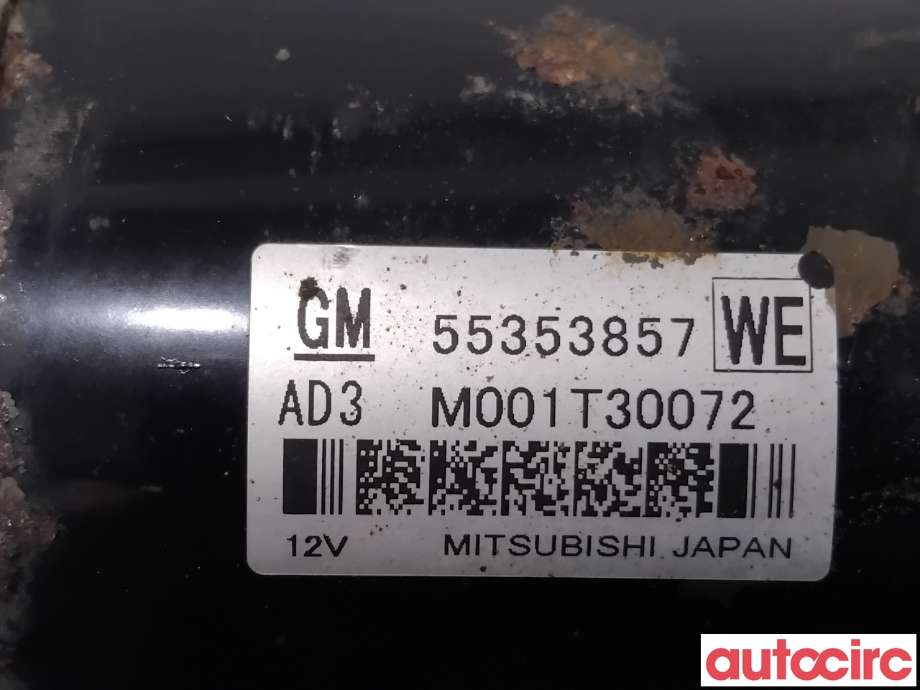 Starter diesel til Opel Insignia A 2009-2014  (OPEL|55353857|M001T30072|55585237)