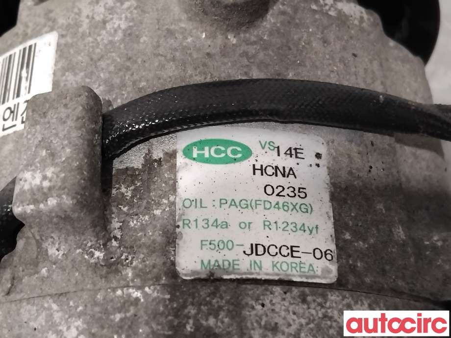 Aircondition kompressor til Hyundai i30 2012-2017 (Type II)  (HYUNDAI|97701A6500|F500-JDCCE-06|)