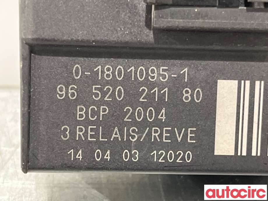 Styreenhet diverse til Citroën C4, Cactus 2014-2017 (Fase 1)  (CITROEN|6500EJ|0-1801095-1|9652021180)