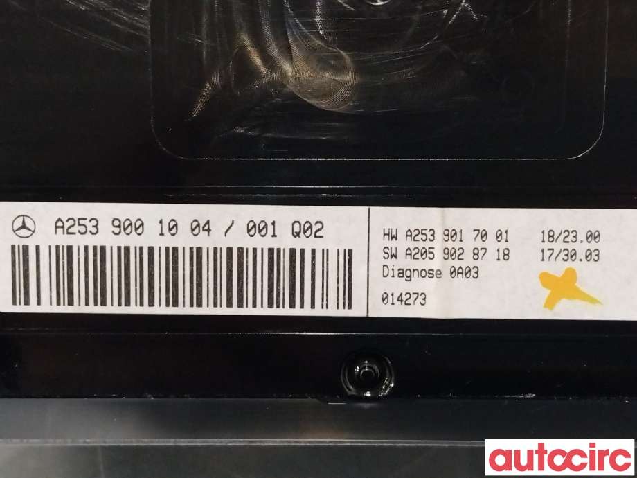 Instrumentpanel til Mercedes EQC 2019-->>  (MERCEDES|A2539001004)