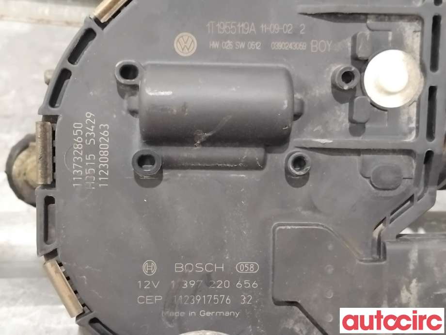 Viskermotor frontrute til VW Caddy 2010-2015 (Type III, Fase 2)  (VOLKSWAGEN|1T1955023A|1397220656|2K1955023J)
