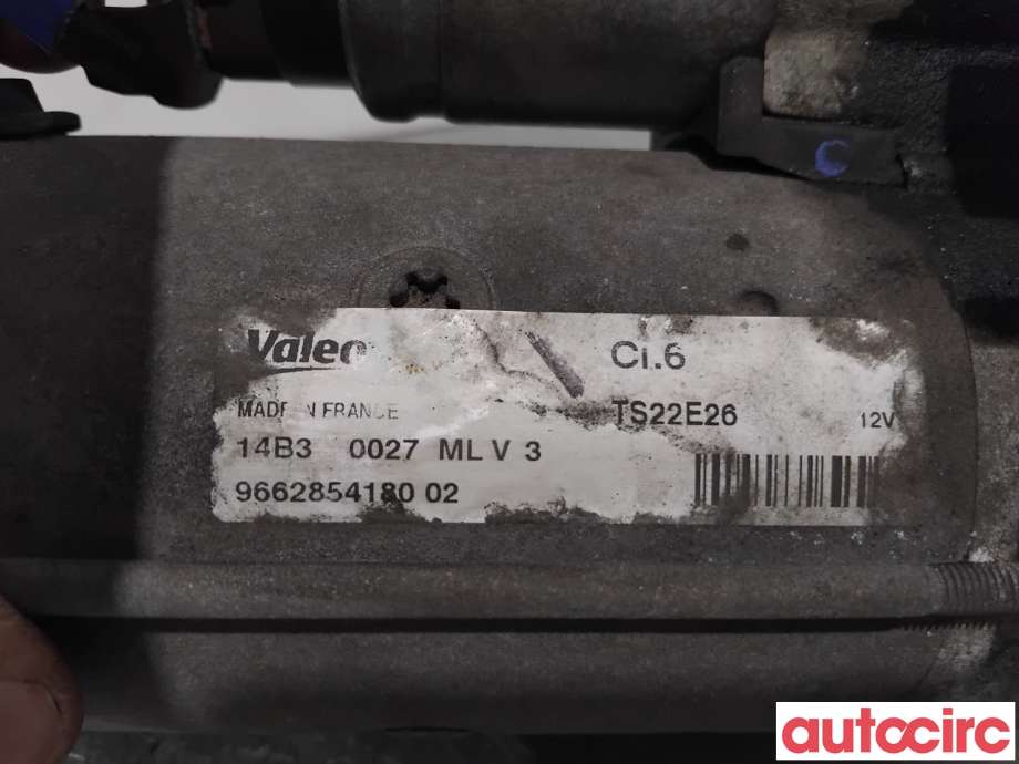 Starter diesel til Citroën Berlingo 2008-2015 (Type II, Fase 1)  (CITROEN|5802CE|TS22E26|9662854180)