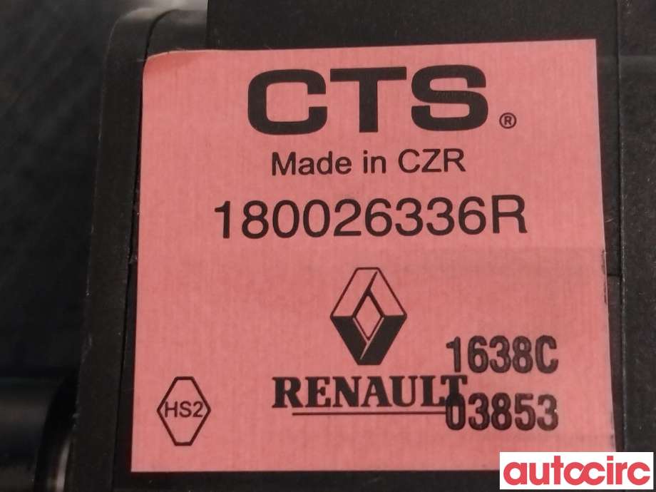 Pedal gass til Renault Zoe 2013-2019 (Fase 1)  (RENAULT|180026336R)