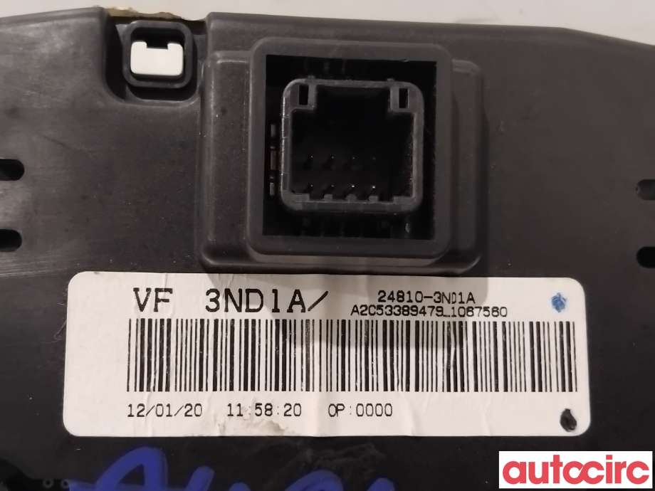 Instrumentpanel til Nissan Leaf 2011-2017 (Type I)  (NISSAN|248103ND1A|A2C53389479)