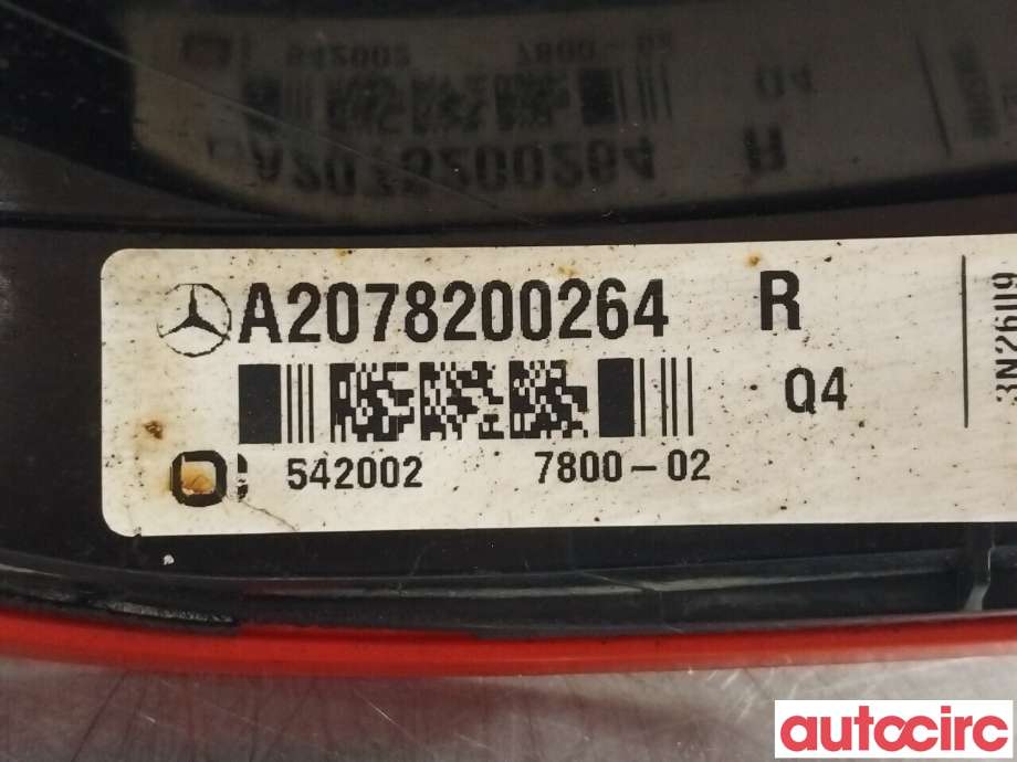 Baklykt høyre til Mercedes E-Klasse, Coupe/Cab 2009-2013 (Fase 1) (C207) (C207) (MERCEDES|A2079060258|A2078200264)