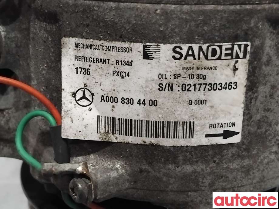 Aircondition kompressor til Mercedes C-Klasse 2014-2018 (Fase 1) (W205) (W205) (MERCEDES|A0032306911|PXC141736|A0008303002)