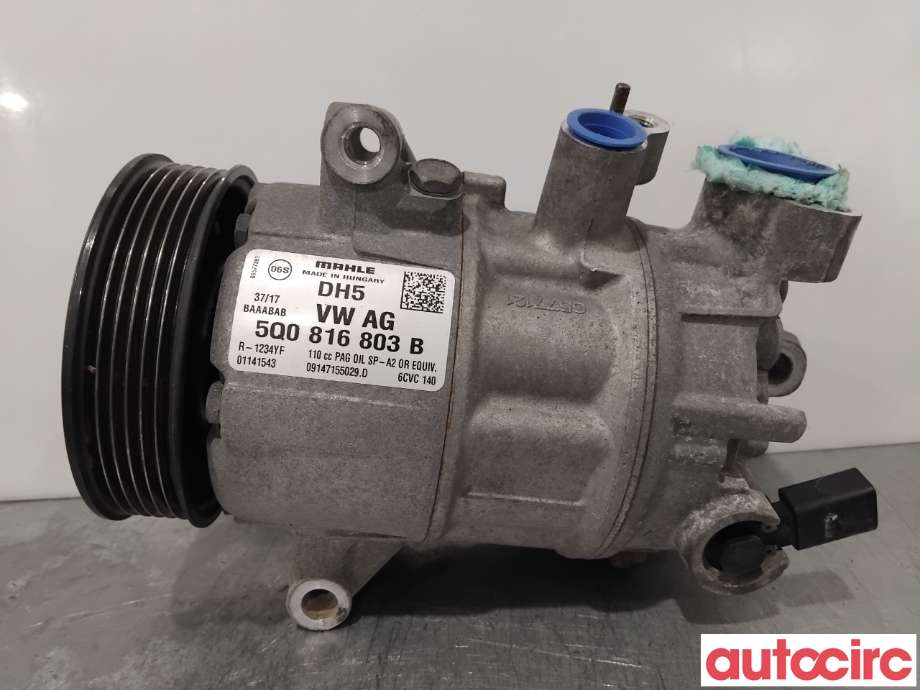 Aircondition kompressor til Škoda Octavia 2017-2020 (Type III, Fase 2)  (SKODA|5Q0816803B|6CVC140|5Q0816803D)