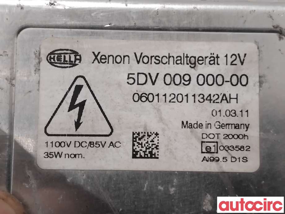 Styreenhet xenon/ballast til VW Tiguan 2011-2016 (Type I, Fase 2)  (VOLKSWAGEN|5M0907391|5DV009000-00|)