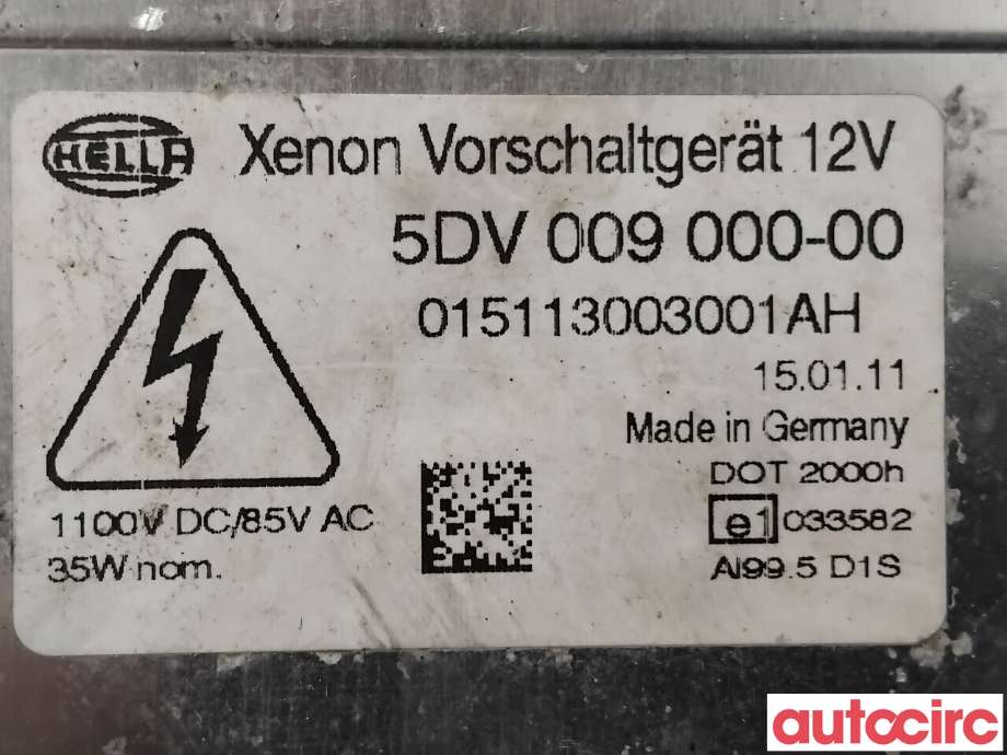 Styreenhet xenon/ballast til VW Tiguan 2011-2016 (Type I, Fase 2) (VOLKSWAGEN|5M0907391|5DV009000-00|)
