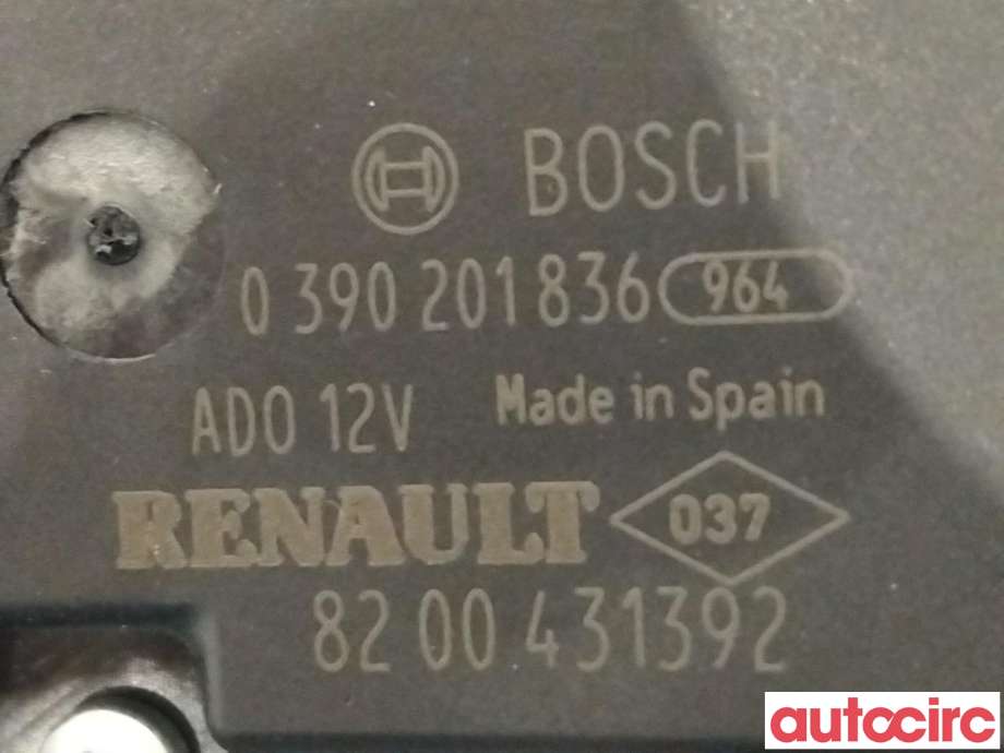 Viskermotor bakrute til Renault Kangoo 2008-2021 (Type II)  (RENAULT|8200431392|0390201836)