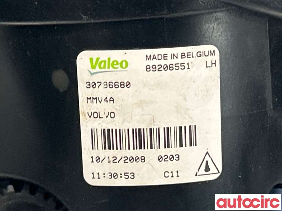 Tåkelykt venstre foran til Volvo XC60 2008-2013 (Type I, Fase 1)  (VOLVO|30796680)